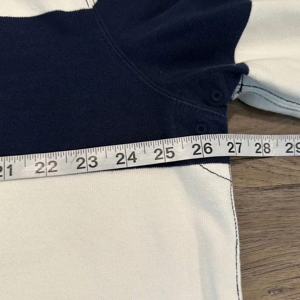 Polo Ralph Lauren Rugby Polo Shirt Mens 2LT 2XLT Big Tall Navy White Striped